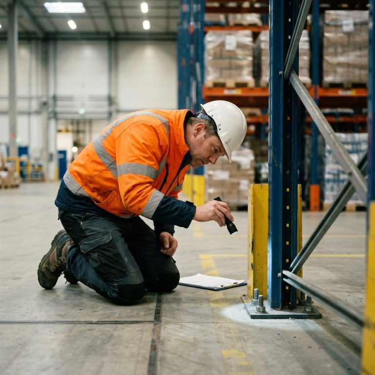 Ankerbouten controleren bij palletstellingen